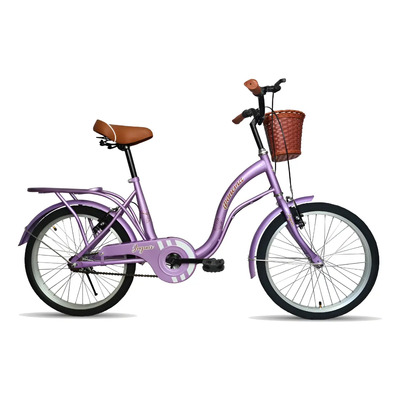 Bicicleta urbana infantil Jaguar Ipanema R20 color morado | Meses sin interés