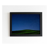 Quadro Art Céu Estrelado Sob Campo De Grama Verde