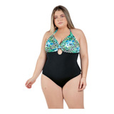 Maiô Feminino Plus Size Sem Bojo  E Forrado Lançamento