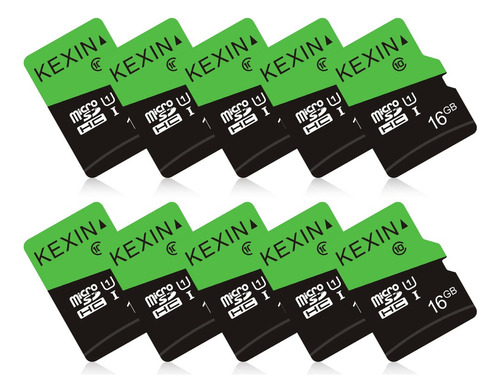 Kit De 10 Tarjeta De Memoria,kexin Micro Sd Card 16 Gb