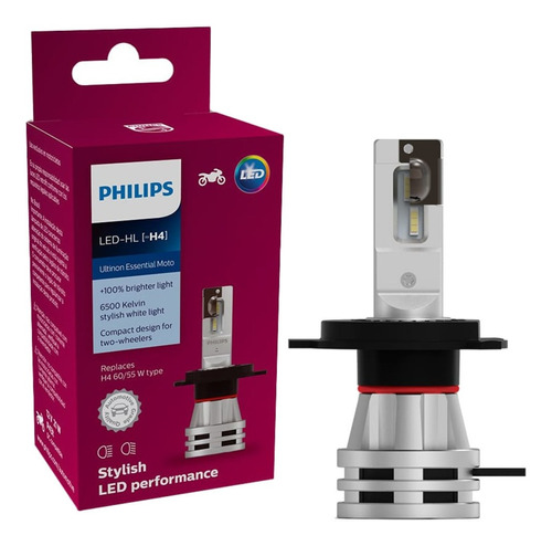 Led Moto Philips 6500k H4 60/55w Cb 300 Twister Fazer Lander