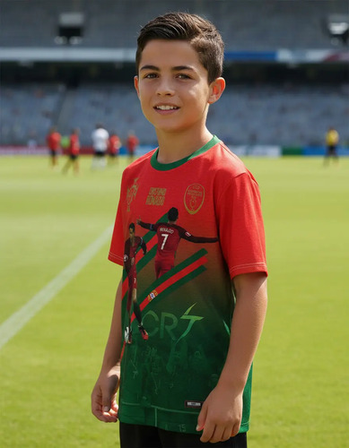 Playera Cristiano Ronaldo Portugal Para Niños. Jersey Futbol | Meses sin interés