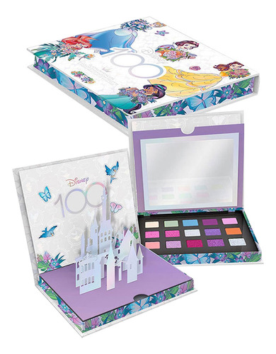 Paleta De Sombras 15 Tonos Mate Princesas Platino Disney 100