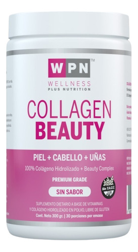 Wpn Suplemento Dietario Collagen Beauty Sin Sabor 300gr