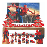 Kit 20 Homem Aranha + Baleiro + Painel 100x150cm