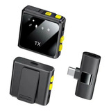 Kit 2 Microfone Lapela Para iPhone 15, 15 Pro Max Com Espuma