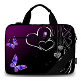 Funda Para Laptop De 15-15,6 Pulgadas Diseno Corazon Purp...