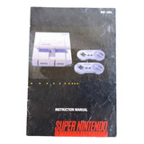 Manual Super Nintendo Console Snes Original 