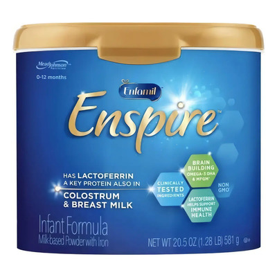 Leche de fórmula en polvo Mead Johnson Enfamil Enspire en lata de 1 de 581.175g - 0 meses a 1 años | Meses sin interés
