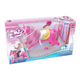 Brinquedo Princesas Cavalo Fashion Rosa Com Acessórios Lider