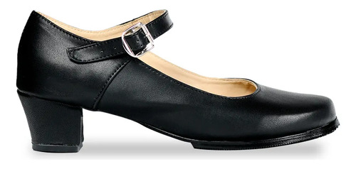 Zapatos Danza Folklórica Para Dama Negro