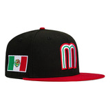 Gorra New Era Mexico Mundial Beisbol 59fifty Negro Rojo
