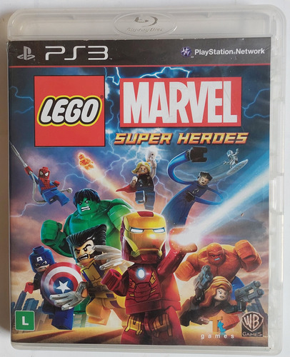 Jogo Lego Marvel Super Heroes Original Ps3 Midia Fisica Cd.