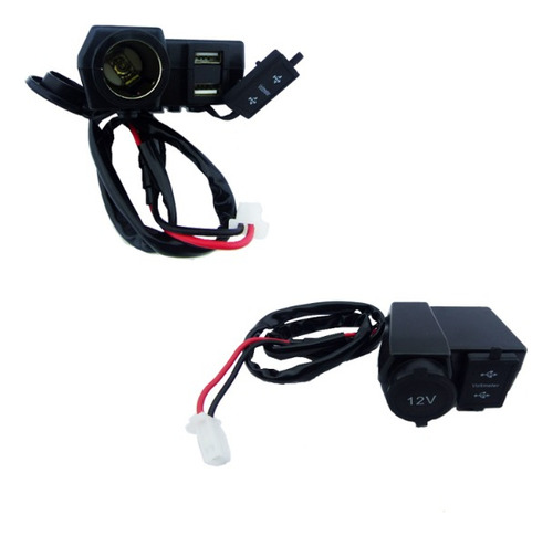 Cargador Doble Usb Para Moto Mas Encendedor 12v.