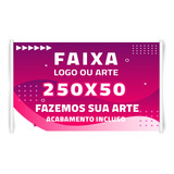 Lona Com Ilhos Personalizada 250x50