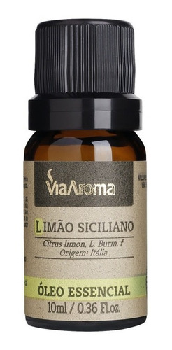 Oleo Essencial De Limão Siciliano 10 Ml - Via Aroma