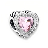 Charm Corazones Brillantes Pulsera Pandora Amor Enamorados