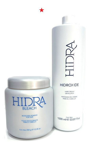 Polvo Decolorante Hidra Bleach 350g Con Peroxido 