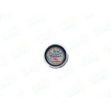 Reloj Voltimetro 12v Competicion Fondo Plateado 12v D60mm