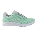 Tenis De Niña Sport Running Charly Kids 1079279 Menta Gris