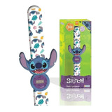 Reloj Disney Stitch Pulsera Digital Personaje 3d Orig Lelab Color De La Malla Celeste