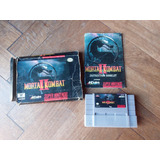 Snes Juego Original Mortal Kombat 2 Con Caja Y Man Nintendo