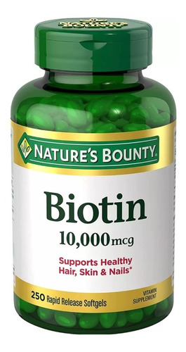 Biotina - 10.000mcg 250 Softgels - Unidad a $109900