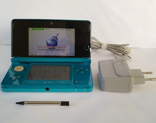 Nintendo 3ds Azul + Tarjeta Sd 32gb + Tienda Gratis