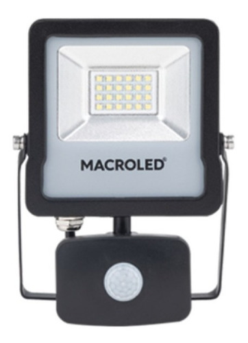 Reflector Macroled Con Sensor De Movimiento De 20w Ip65