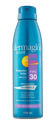 Protector Solar Dermaglos Fps 30 Spray Continuo Invisible