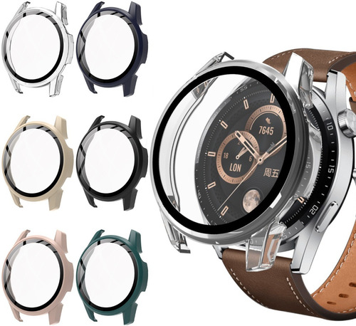 Case Con Cristal Templado Para Huawei Watch Gt 3 42mm Y 46mm