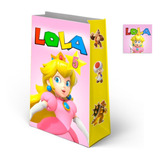 Bolsas Golosineras Personalizadas Princesa Peach Mario X10