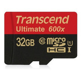 Transcend Microsdhc Ultimate 32gb Class 10 Uhs1 600x 90m/bs