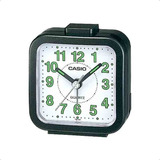 Reloj Despertador Casio Tq141 Luz Numeros Grandes Analogo Color Negro