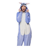 Pijama Mameluco Kawai Disfraz Cosplay Stitch Adulto