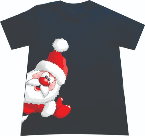 Camisetas Navideñas Santa Claus Papa Noel Costado Navidad Sm