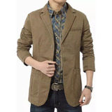 Blazer De Algodón Moderno E Informal Para Hombre