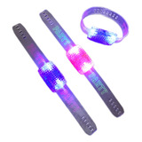 Pulsera Audioritmica Led Musica Luz Cotillon Luminoso X5