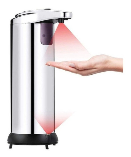 Dispenser Automático Acero Sensor Alcohol En Gel Jabón 