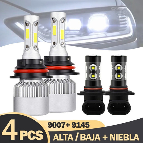 Kit Faros Led 8000lm Luz Alta Y Baja/niebla Para Ford