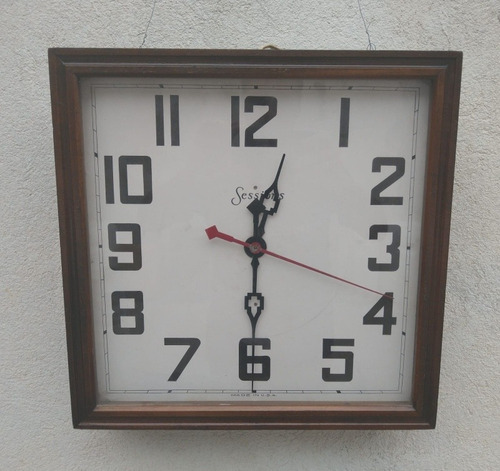 Antiguo Reloj De Pared Electrónico Sessions Usa 