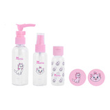 Miniso Kit Botellas De Viaje Disney  Marie Plástico 5 Piezas