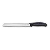 Victorinox Cuchillo Para Pan, Mango Negro , 21 Cm