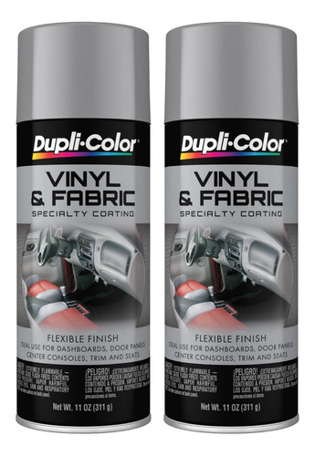 Paq 2 Pinturas Gris Medio Para Vinilo E Interiores De Auto