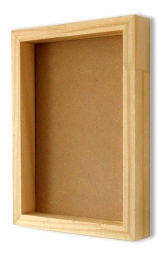 Marco Para Cuadro 10x15cm - Box Pino - Con Vidrio