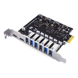 Tarjeta De Expansión Pci-e Usb 3.2 Y C Pcie A Usb Controller