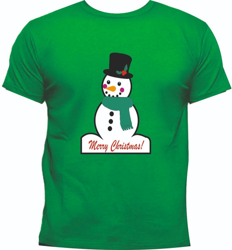 Camisetas Navideñas Navidad  Muñeco De Nieve Trad