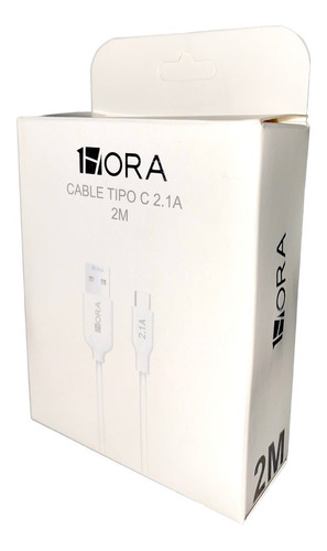 10 Cables 1hora Usb Tipo C 2.1a 2m Rudo Carga Rápida Datos