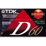 Tdk D6060-minute Cassettes: 5-pack