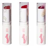Kit 3 Sabores Jelly Balm Labial Melu By Ruby Rose Hidratante